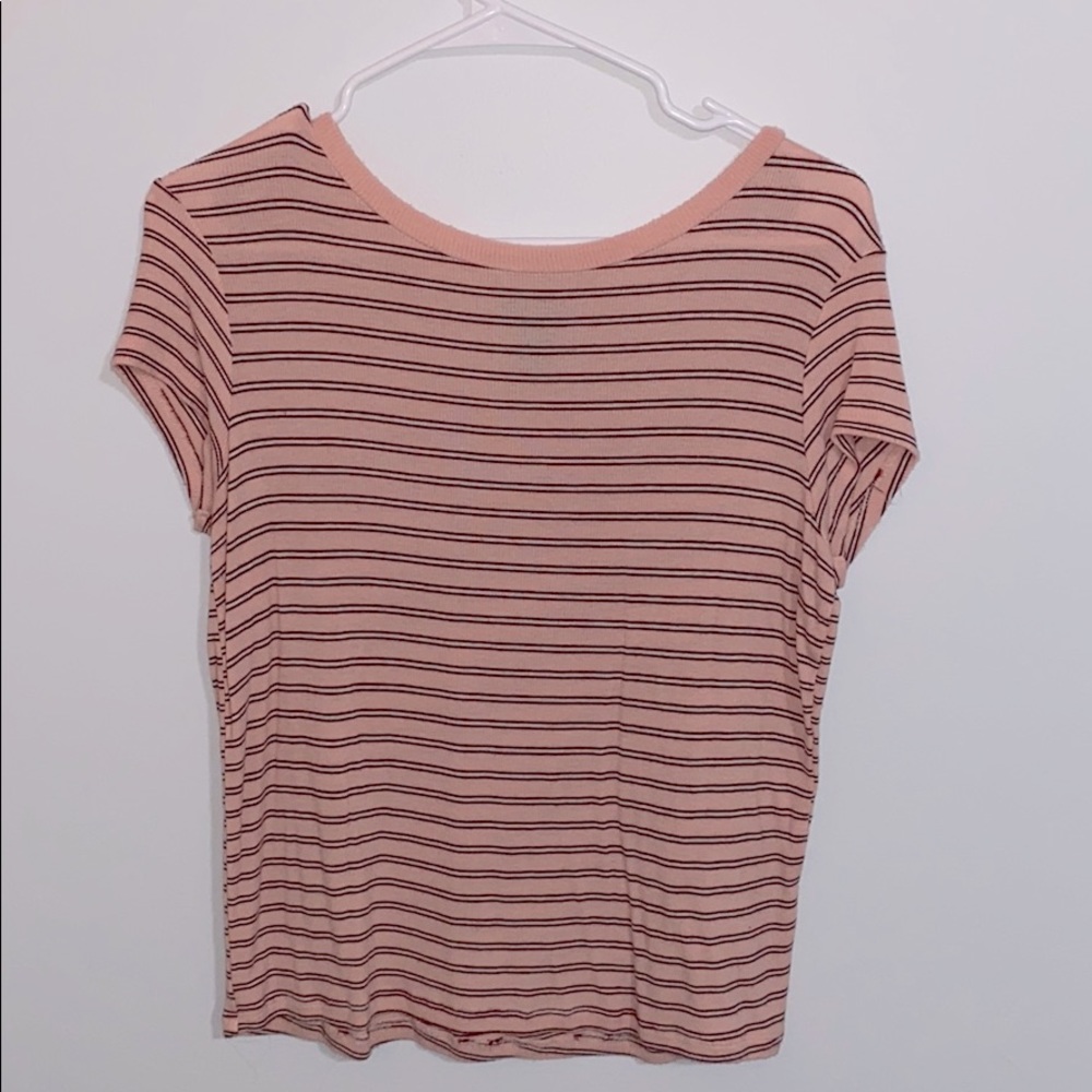 Light pink striped tee